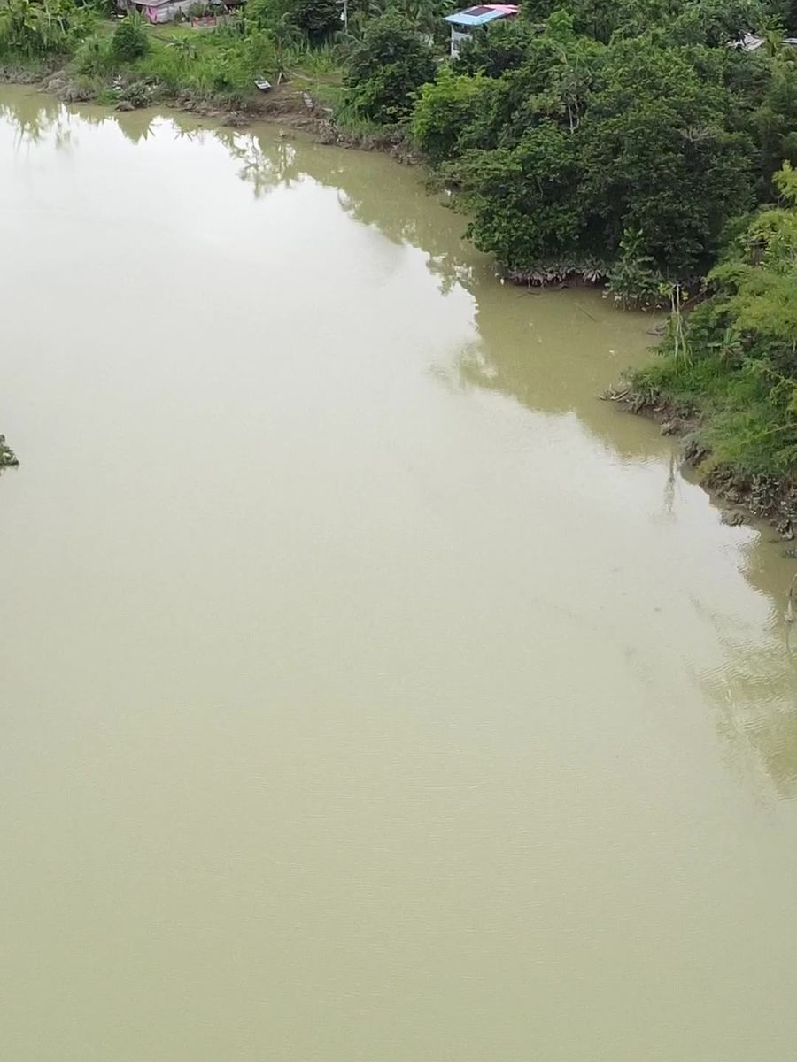 El río Dagua visto desde el aire